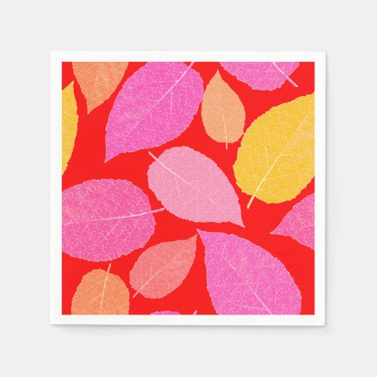 紅葉。 スタンダードカクテルナプキン (正面)