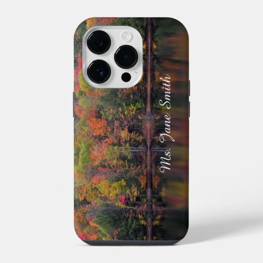 紅葉 スマホケース iPhoneケース (裏面)