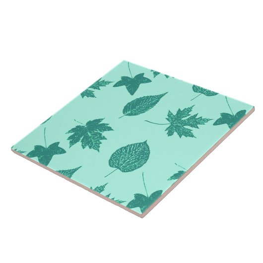 紅葉-ターコイズとアクア タイル (側面)