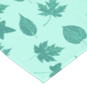 紅葉-ターコイズとアクア テーブルクロス (アングル)