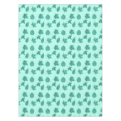 紅葉-ターコイズとアクア テーブルクロス (正面)