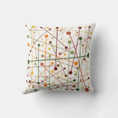 紅葉 |ダッシュとドット | クッション (裏面)