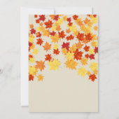 紅葉&ツリーブライダルシャワー招待 招待状 (裏面)