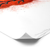 紅葉 – デジタルアートプリント ポスター (角)