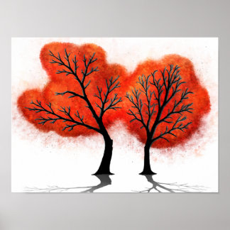 紅葉 – デジタルアートプリント ポスター