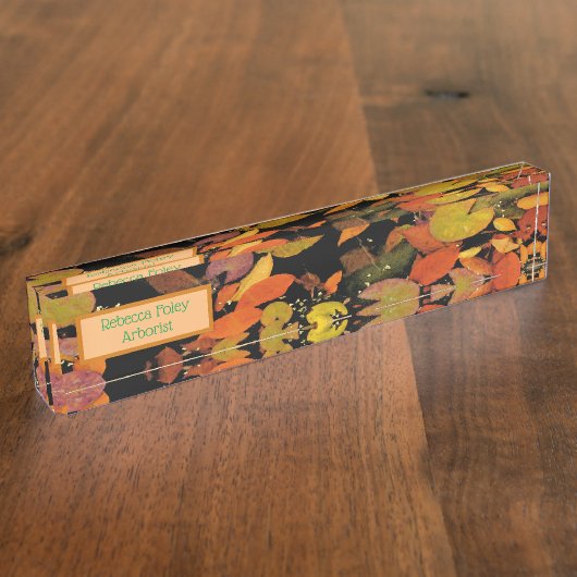 紅葉 デスクネームプレート (側面)