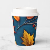 紅葉・デニム 紙コップ (裏面)