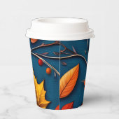 紅葉・デニム 紙コップ (右)
