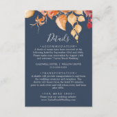 紅葉 |ネイビーブルー詳細エンクロージャカード エンクロージャーカード (正面)