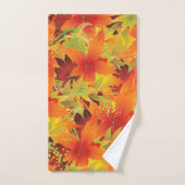 紅葉 バスタオルセット (ハンドタオル)