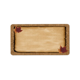 紅葉、バフェイクーラップ空白の住所 シール