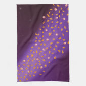 紅葉&バラブルーティータオル キッチンタオル (縦)