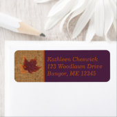 紅葉、バーラフェイクップ差出人住所ラベル ラベル (インサイチュ)