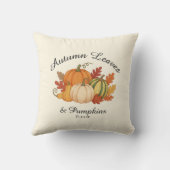 紅葉&パンプキンズコージーハーベスト秋デコル クッション (裏面)