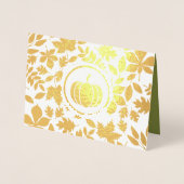 紅葉&パンプキンラグジュアリーサンクスギビング実在 箔カード (正面)