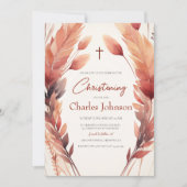 紅葉&フェザーズソン《キリスト教》洗礼式や命名式 招待状 (正面)