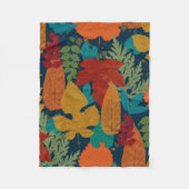 紅葉 フリースブランケット (正面)