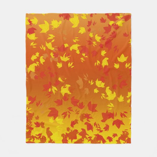 紅葉 フリースブランケット (正面)