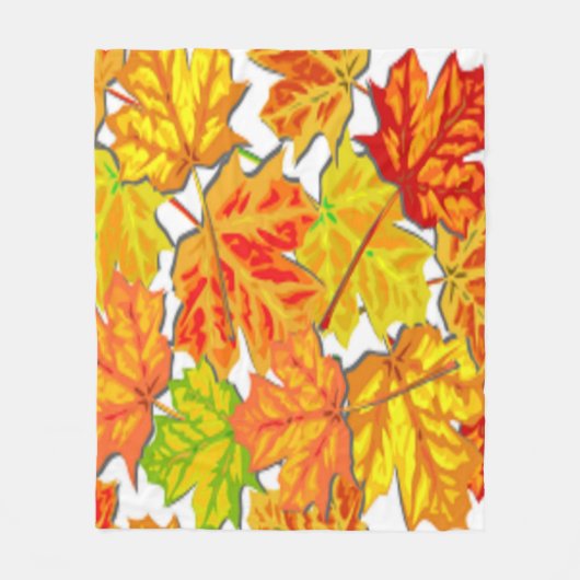 紅葉 フリースブランケット (正面)