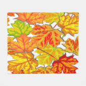 紅葉 フリースブランケット (正面(横))