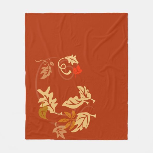 紅葉 フリースブランケット (正面)