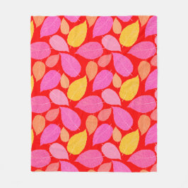 紅葉。 フリースブランケット