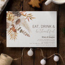 紅葉&フローラ感謝祭招待状