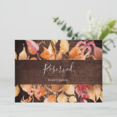 紅葉 |ブラウン素朴ウッド予約サイン (スタンド正面)