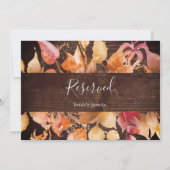 紅葉 |ブラウン素朴ウッド予約サイン (裏面)