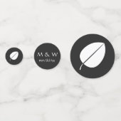 紅葉(ブラックテーブル紙吹雪) コンフェッティ (正面)