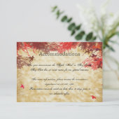 紅葉：ブルゴーニュとレッドの結婚ホテルの付属品 エンクロージャーカード (スタンド正面)