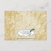 紅葉：ブルゴーニュとレッドの結婚ホテルの付属品 エンクロージャーカード (裏面)