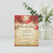 紅葉：ブルゴーニュと赤の枝のベージュ色 セーブザデート (スタンド正面)