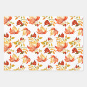 紅葉&ベリーサンクスギビング ラッピングペーパーシート (正面)