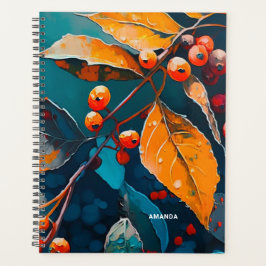 紅葉&ベリー絵を描ウッドランド秋自然 プランナー手帳