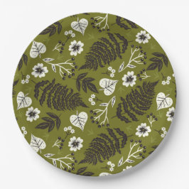 紅葉、ベリー&アコーズ紙プレート ペーパープレート