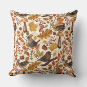 紅葉、ベリー、キノコ、レンチ クッション (正面)