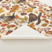 紅葉、ベリー、キノコ、レンチ シェルパブランケット (3/4)