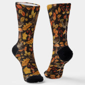 紅葉、ベリー、キノコ、レンチ ソックス (傾斜あり)