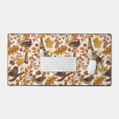 紅葉、ベリー、キノコ、レンチ デスクマット (キーボード&マウス)