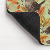 紅葉、ベリー、キノコ、レンチ マウスパッド (コーナー)