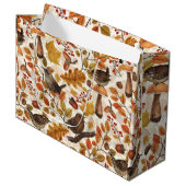 紅葉、ベリー、キノコ、レンチ ラージペーパーバッグ (正面アングル)