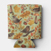 紅葉、ベリー、キノコ、レンチ 缶クーラー (裏面)