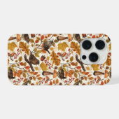 紅葉、ベリー、キノコ、レンチ iPhoneケース (裏面横)