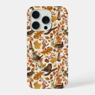 紅葉、ベリー、キノコ、レンチ iPhone 15 PROケース