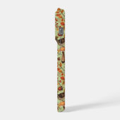 紅葉、ベリー、キノコ、レンチ iPhoneケース (左側面)