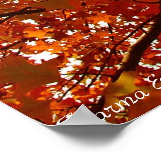 紅葉 ポスター (角)