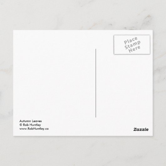 紅葉 ポストカード (裏面)