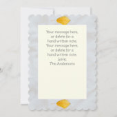 紅葉、メッセージのパーソナライズおよび名前ありがとう サンキューカード (裏面)