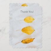 紅葉、メッセージのパーソナライズおよび名前ありがとう サンキューカード (正面/裏面)